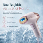 Mini More Beauty Professional IPL Lazer Epilasyon Cihazı 999.999 Atım, Buz Başlıklı Acısız Tüy Bitirme Cihazı - Rose Gold