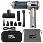 Mini More HL-5138 Kablosuz Mini Araç Süpürgesi 22000 Pa, 135W Fırçasız Motor 7500 mAh Şarjlı El Süpürgesi (Çantalı Set)