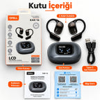 PELL EAR-16 150 Dil Gerçek Zamanlı Yapay Zeka Çeviri Kulaklığı, LCD Dokunmatik Ekranlı Bluetooth 5.4 ANC Kulaklık