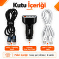 PELL PL-C20 78W 4 Portlu PD QC 3.0 Hızlı Araç Şarj Cihazı, Çoklu Girişli Çakmaklık Şarj Adaptörü