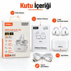 PELL PL-T17 Açık Kulak Klipsli TWS Kulaklık, Bluetooth V6.0 35 Saat Pil Ömrü Kablosuz Kulak Klipsi Standlı Kulaklık