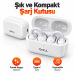PELL PL-T17 Açık Kulak Klipsli TWS Kulaklık, Bluetooth V6.0 35 Saat Pil Ömrü Kablosuz Kulak Klipsi Standlı Kulaklık