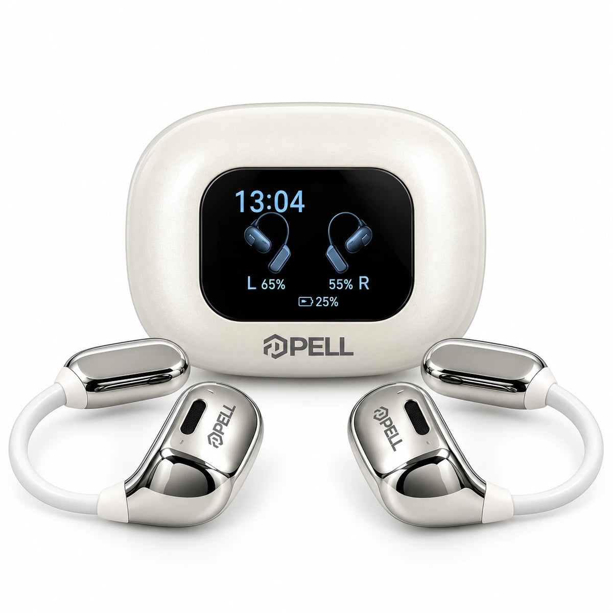PELL EAR-16 150 Dil Gerçek Zamanlı Yapay Zeka Çeviri Kulaklığı, LCD Dokunmatik Ekranlı Bluetooth 5.4 ANC Kulaklık