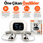 PELL EAR-16 150 Dil Gerçek Zamanlı Yapay Zeka Çeviri Kulaklığı, LCD Dokunmatik Ekranlı Bluetooth 5.4 ANC Kulaklık