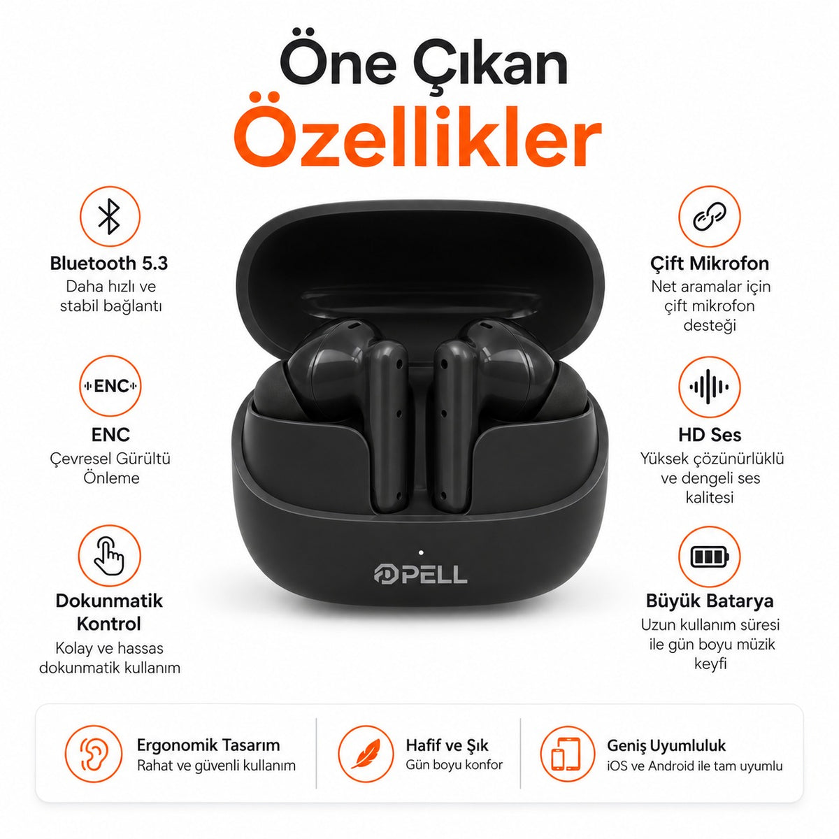 PELL_T20_Premium_Bluetooth_Kulak_i_Kulakl_k_5.3_Aktif_G_r_lt_Engelleme_ANC_Kablosuz_Kulakl_k