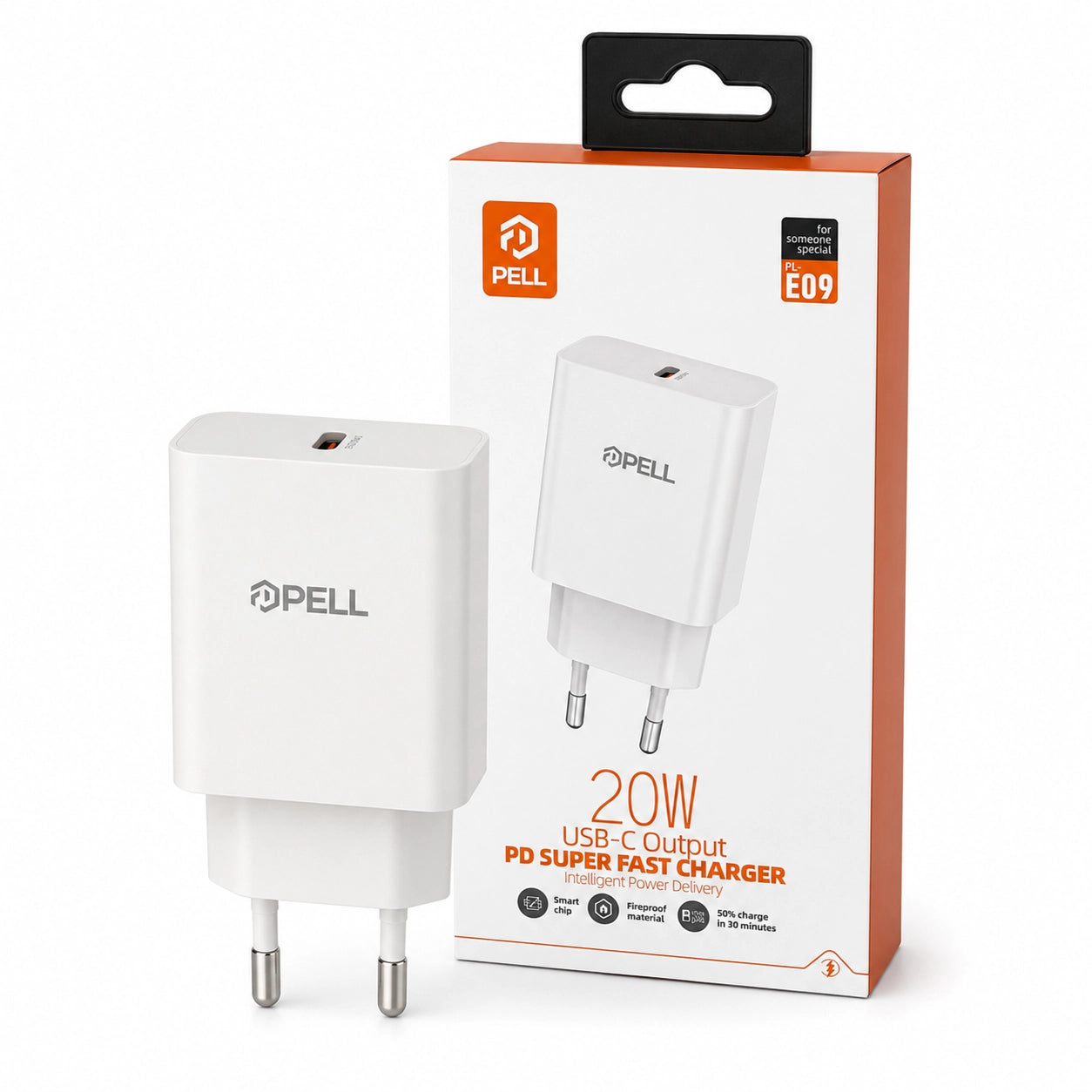 PL-E09 20W PD Süper Hızlı Şarj Başlığı, USB-C Evrensel Şarj Adaptörü