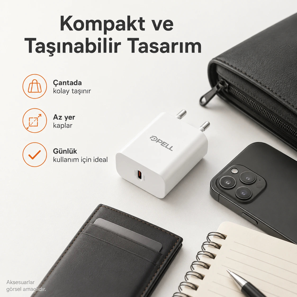 PL-E09 20W PD Süper Hızlı Şarj Başlığı, USB-C Evrensel Şarj Adaptörü