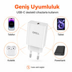 PL-E09 20W PD Süper Hızlı Şarj Başlığı, USB-C Evrensel Şarj Adaptörü