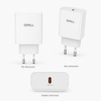 PL-E09 20W Type-C PD Hızlı Duvar Şarj Cihazı, Akıllı Telefon Şarj Başlığı