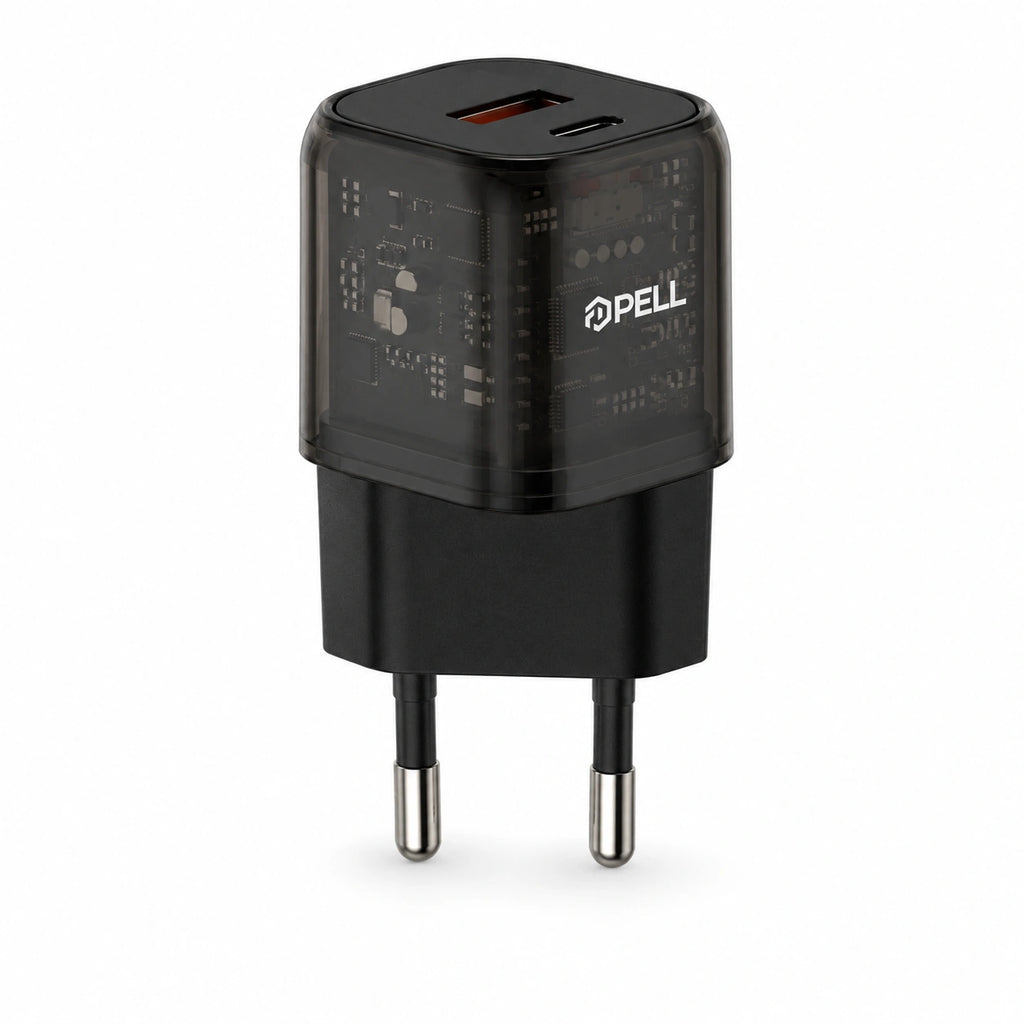 PL-E11 20W PD Çift Girişli Hızlı Şarj Başlığı, USB ve Type-C Seyahat Adaptörü