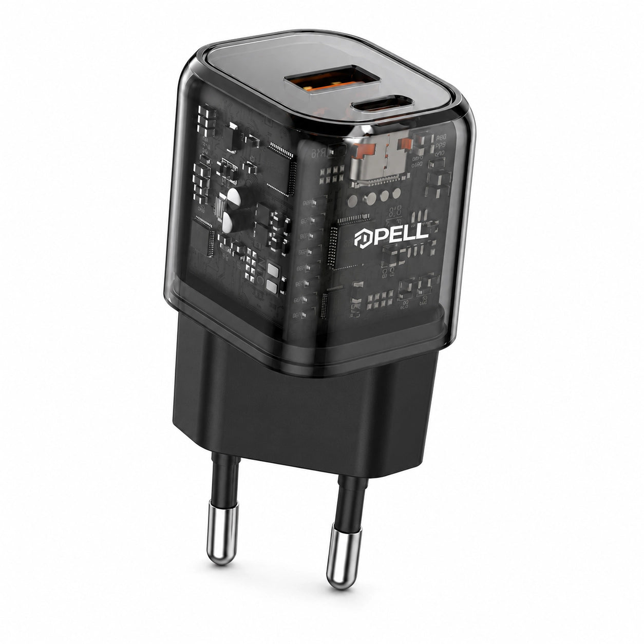 PL-E11 20W PD Çift Girişli Hızlı Şarj Başlığı, USB ve Type-C Seyahat Adaptörü