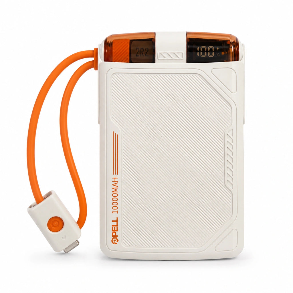 PL-F01 10000 mAh Powerbank 22.5W, Kablosuz Dijital Ekranlı Hızlı Taşınabilir Şarj Cihazı