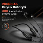 PL-S20 Bluetooth Kulak İçi Sport Kulaklık 5.2, Suya ve Tere Dayanıklı Kablosuz Kulaklık