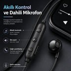 PL-S20 Bluetooth Kulak İçi Sport Kulaklık 5.2, Suya ve Tere Dayanıklı Kablosuz Kulaklık