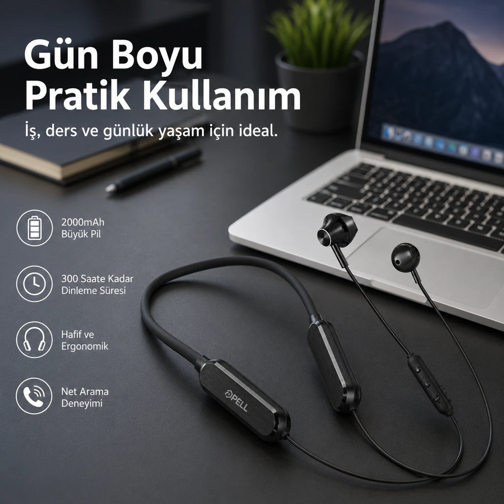 PL-S20 Bluetooth Kulak İçi Sport Kulaklık 5.2, Suya ve Tere Dayanıklı Kablosuz Kulaklık