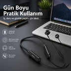 PL-S20 Bluetooth Kulak İçi Sport Kulaklık 5.2, Suya ve Tere Dayanıklı Kablosuz Kulaklık