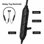 PL-S20 Bluetooth Kulak İçi Sport Kulaklık 5.2, Suya ve Tere Dayanıklı Kablosuz Kulaklık