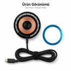 PL-W01 15W Manyetik Kablosuz Şarj Cihazı, Type-C Girişli Wireless Şarj Pedi