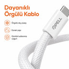 PL-X23 60W PD Type-C to Type-C Hızlı Şarj Kablosu 1m, Örgülü Data Kablosu