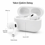 Pro 2. Nesil TWS Bluetooth Kulaklık, Aktif Gürültü Engelleyici ANC USB-C Kablosuz Kulak İçi Kulaklık