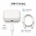 PELL Pro 2. Nesil TWS Bluetooth Kulaklık, Aktif Gürültü Engelleyici ANC USB-C Kablosuz Kulak İçi Kulaklık