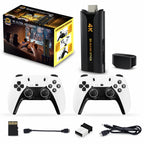Q8 Max 4K Game Stick Retro Oyun Konsolu 48.000+ Oyunlu, Kablosuz Çift Kollu Atari Konsolu