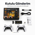 PELL Q8 Max 4K Game Stick Retro Oyun Konsolu 48.000+ Oyunlu, Kablosuz Çift Kollu Atari Konsolu
