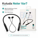 S22 Boyundan Askılı Spor Bluetooth 5.2 Kulaklık, Kablosuz Kulak İçi Koşu Kulaklığı - Siyah
