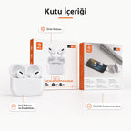 T3 Pro 2 Bluetooth Kulak İçi Kulaklık, Aktif Gürültü Engelleme ANC Kablosuz Kulaklık