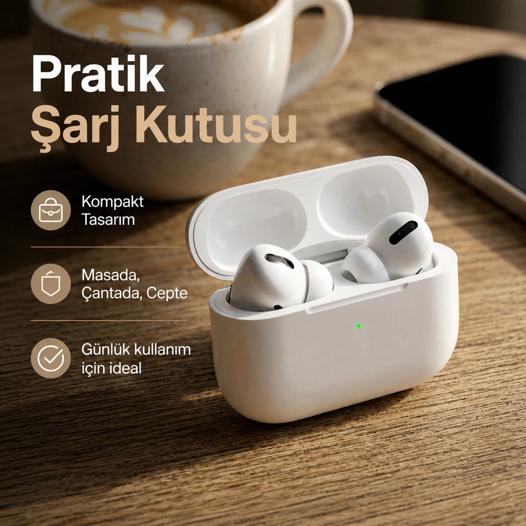 T3 Pro 2 Bluetooth Kulak İçi Kulaklık, Aktif Gürültü Engelleme ANC Kablosuz Kulaklık
