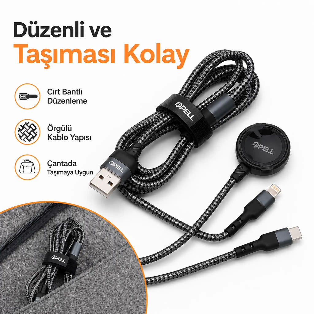 X15 3'ü 1 Arada Manyetik Kablosuz Şarj Standı, Telefon Kulaklık ve Akıllı Saat Şarj İstasyonu