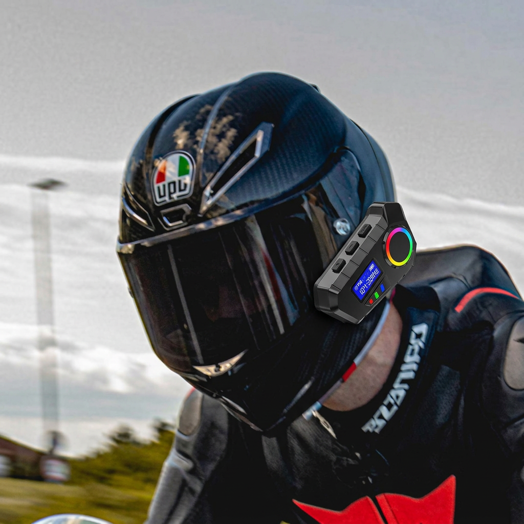 K06 Motosiklet Kask Kulaklık Bluetooth 5.4, Kablosuz Motor Kulaklık