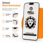 iPhone 16 Pro Max Uyumlu Joan Edge Tam Kaplayan Temperli Cam Ekran Koruyucu, 45kg Darbe Dirençli Anti-Static Ahize Toz Filtreli