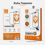 iPhone 16 Pro Max Uyumlu Joan Edge Tam Kaplayan Temperli Cam Ekran Koruyucu, 45kg Darbe Dirençli Anti-Static Ahize Toz Filtreli